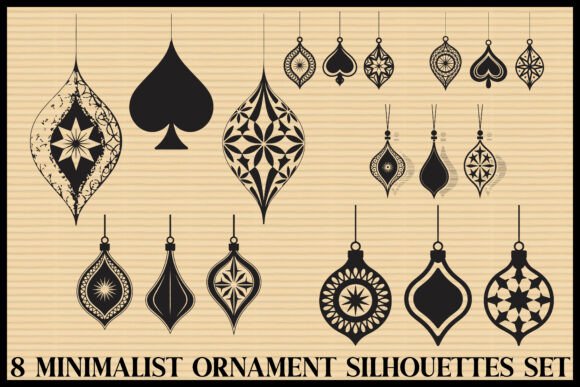 Download Elegant Ornament Silhouettes Set - Premium Resources