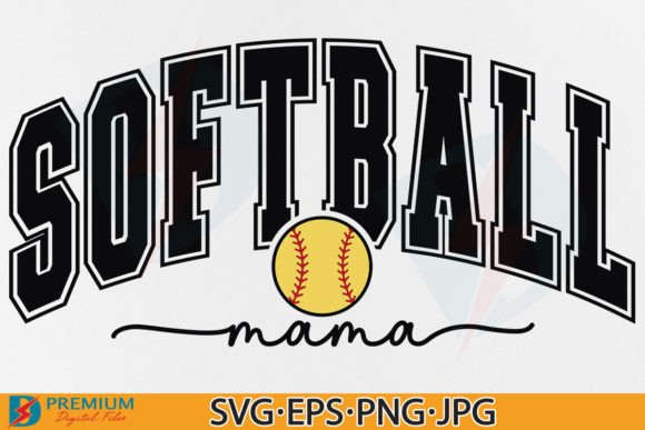 Download Softball Mama SVG, Retro Varsity Mom PNG - Mama svg Collection