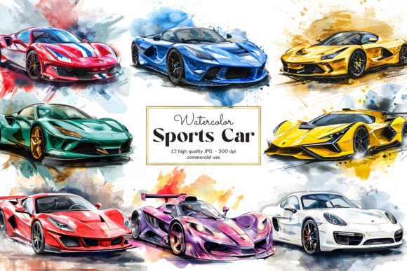 Download Sports Racing Car Clipart Pack - Pack Collection
