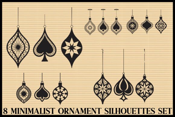 Download Elegant Ornament Silhouettes Set - Premium Resources