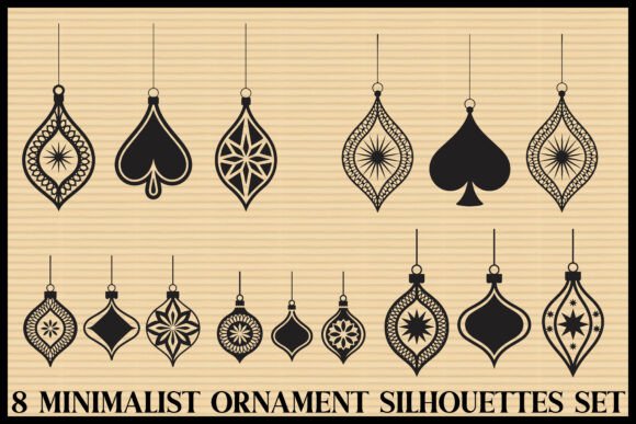 Download Elegant Ornament Silhouettes Set - Premium Resources